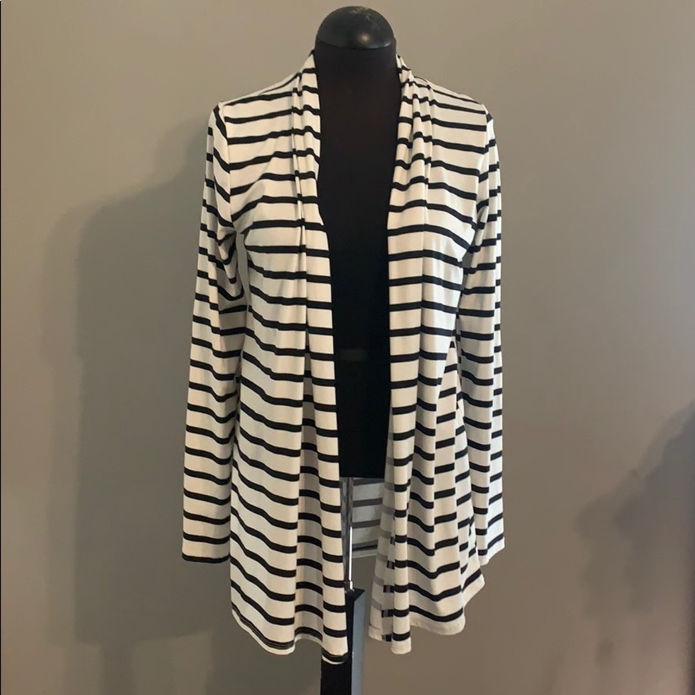 Boutique striped cardigan